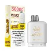 Banana Triple Swirl flavour Beast Unleashed Cravin Level X G2 Ultra 50k Disposable Vape Pod