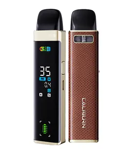 Brown Leather Uwell Caliburn G3 Pro 35w Pen Pod Device (CRC)