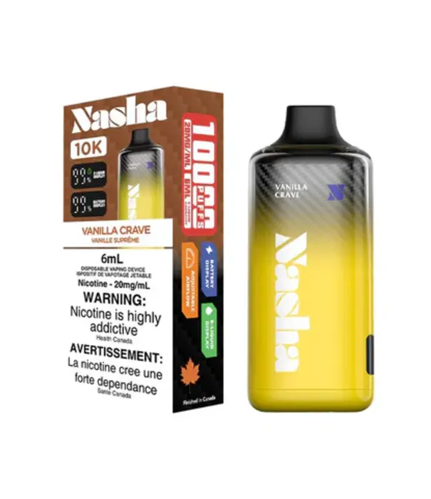 Boosted Vanilla Crave Nasha 10k Rechargeable Disposable