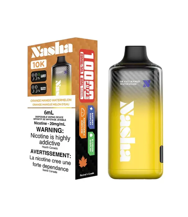 Boosted Orange Mango Watermelon Nasha 10k Rechargeable Disposable
