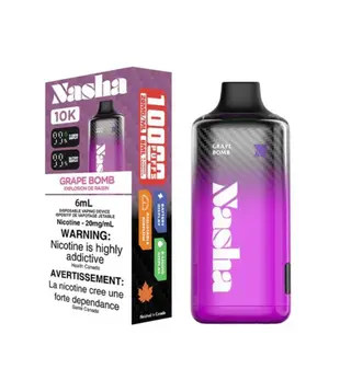 Grape Bomb Nasha 10k Rechargeable Disposable