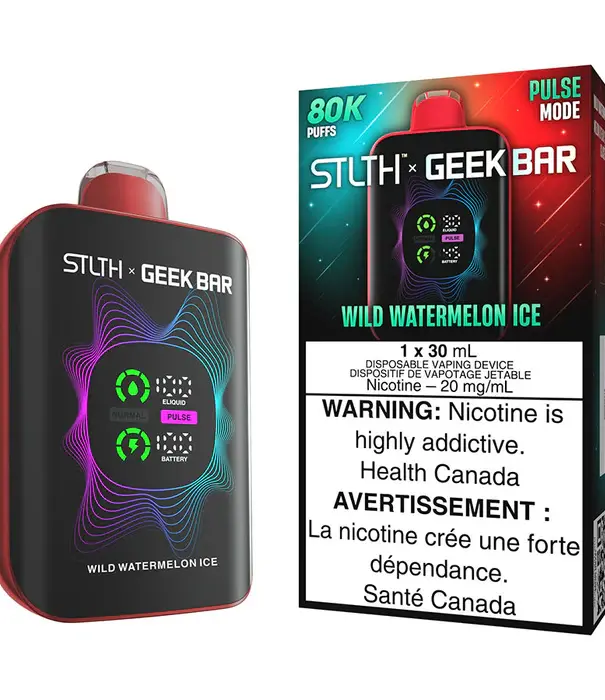 STLTH Wild Watermelon Ice STLTH X Geekbar 80k Rechargeable Disposable