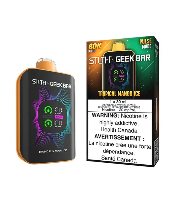 STLTH Tropical Mango Ice STLTH X Geekbar 80k Rechargeable Disposable