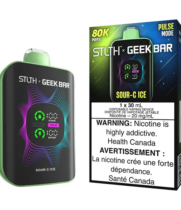 STLTH Sour C Ice STLTH X Geekbar 80k Rwchargeable Disposable