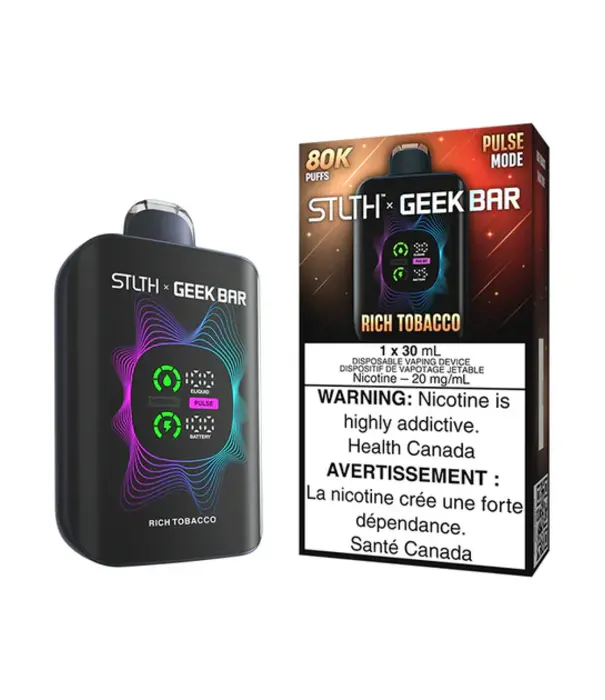 STLTH Rich Tobacco STLTH X Geekbar 80k Rechargeable Disposable