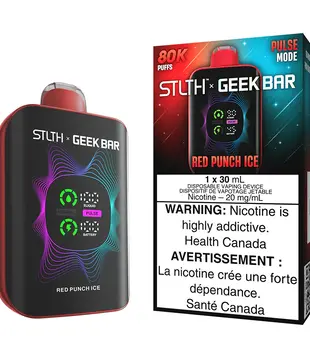Red Punch Ice STLTH X Geekbar 80k Rechargeable Disposable