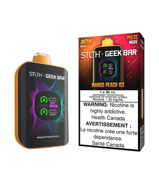 STLTH Mango Peach Ice STLTH X Geekbar 80k Rechargeable Disposable