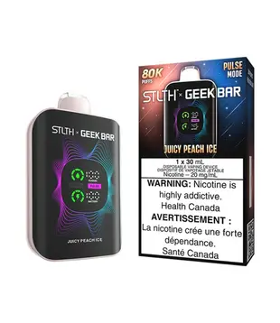 Juicy Peach Ice STLTH X Geekbar 80k Rechargeable Disposable