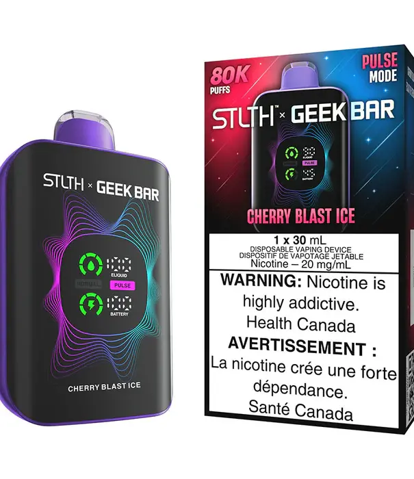 STLTH Cherry Blast Ice STLTH X Geekbar 80k Rechargeable Disposable