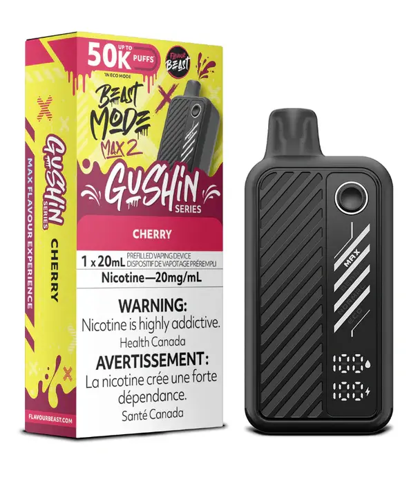 Flavour Beast Cherry Gushin Flavour Beast Beast Mode Max 2 50k Rechargeable Disposable