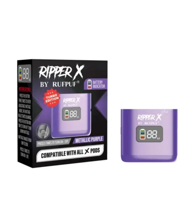 Ripper X by RUFPUF Purple Ripper X by RUFPUF 1000mah Rechargeable Battery