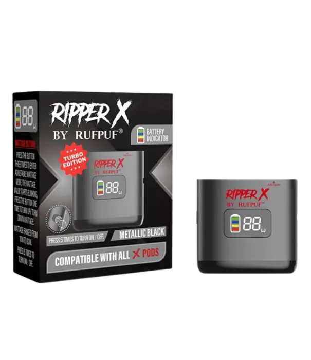 Ripper X by RUFPUF Black Ripper X by RUFPUF 1000mah Rechargeable Battery