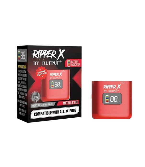 Ripper X by RUFPUF Red Ripper X by RUFPUF 1000mah Rechargeable Battery