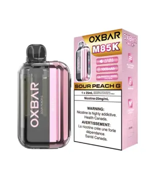 Sour Peach G OxBar M85K Rechargeable Disposable