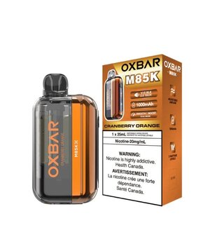 Cranberry Orange OxBar M85K Rechargeable Disposable