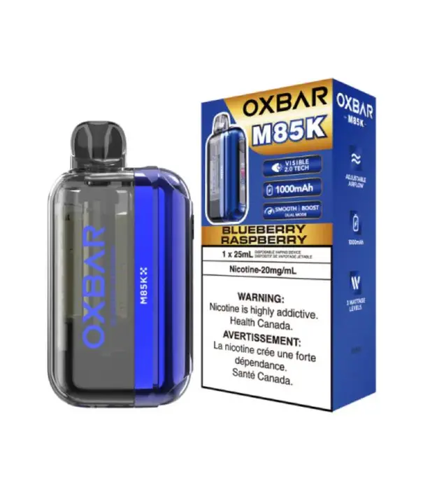 Ox Bar Blueberry Raspberry OxBar M85K Rechargeable Disposable
