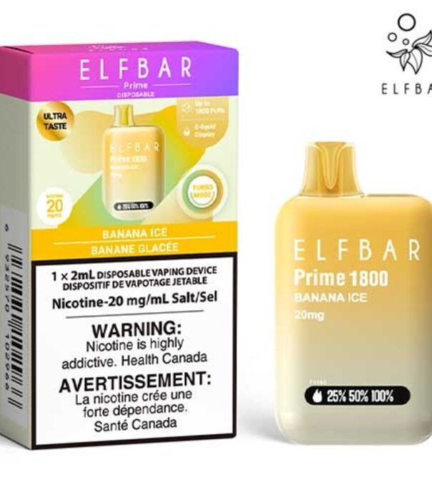 Elf Bar Banana Ice Elfbar 1800 Disposable