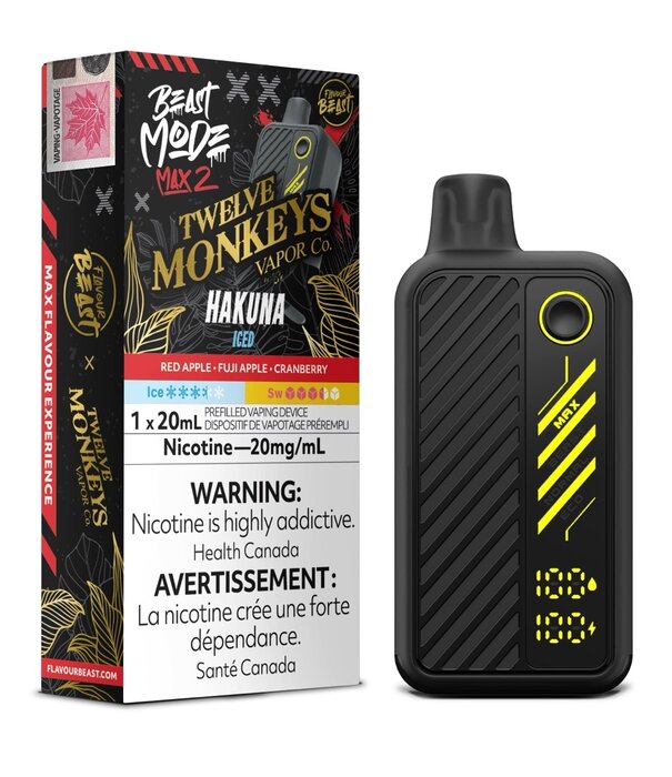 Flavour Beast Hakuna Ice Flavour Beast Twelve Monkeys Beast Mode Max 2 50k Rechargeable Disposable