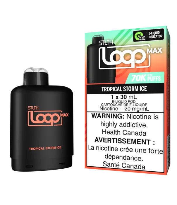 STLTH Tropical Storm Ice STLTH Loop Max 70k Disposable Vape Pod