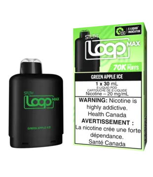 Green Apple Ice STLTH Loop Max 70k Disposable Vape Pod