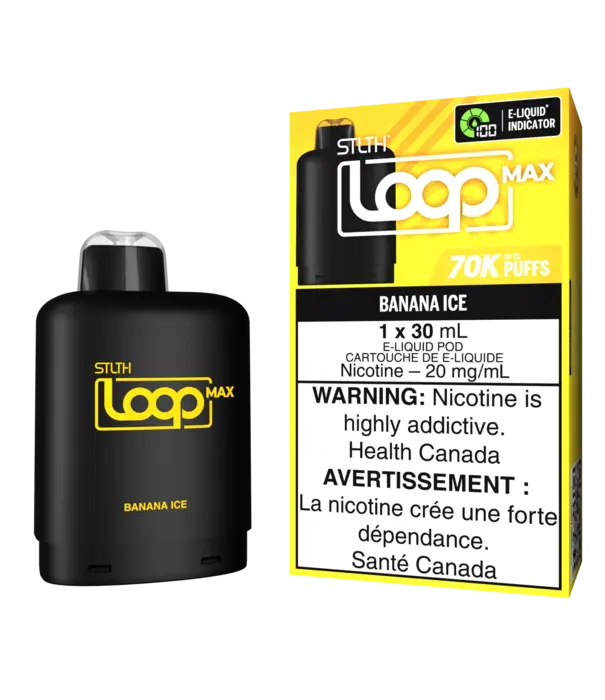 STLTH Banana Ice STLTH Loop Max 70k Disposable Vape Pod