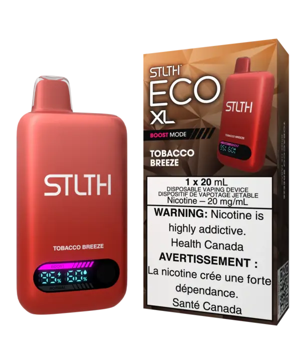 STLTH Tobacco Breeze STLTH Eco XL 20ml Rechargeable Disposable