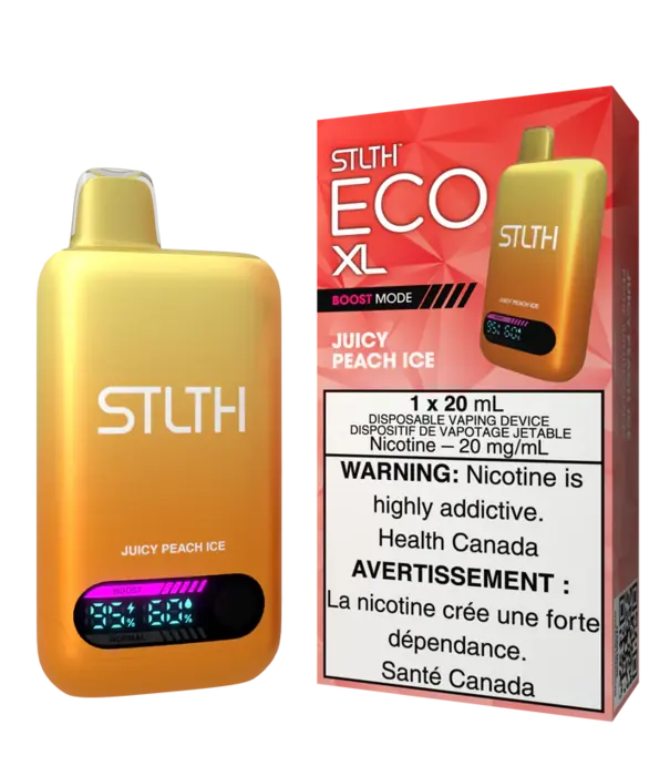 STLTH Juicy Peach Ice STLTH Eco XL 20ml Rechargeable Disposable