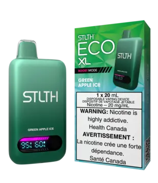Green Apple Ice STLTH Eco XL 20ml Rechargeable Disposable