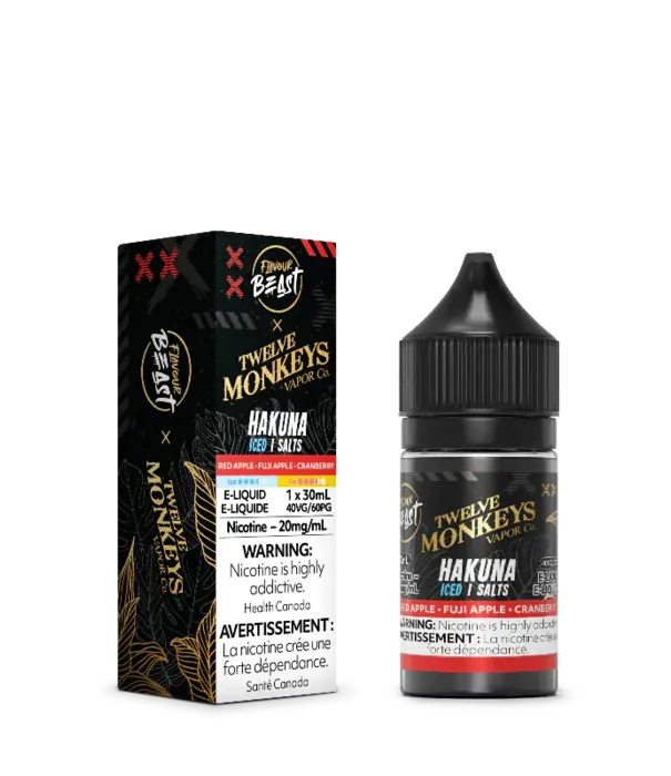 Flavour Beast Hakuna Ice 20mg Flavour Beast Nic Salt 30ml E- liquid