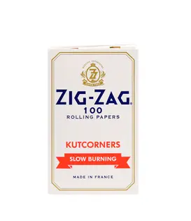 Zig Zag White Single Wide Cut Corner Rollin Paper 100ct