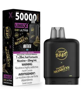 Matata Ice Flavour Beast Level X G2 Ultra 50k Disposable Vape Pod
