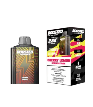 Cherry Lemon Boosted Ultra Pod Series II 28k Regular Disposable Vape Pod
