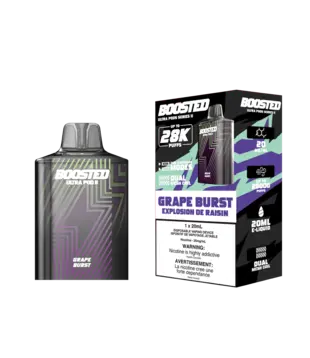 Grape Burst Boosted Ultra Pod Series II 28k Regular Disposable Vape Pod