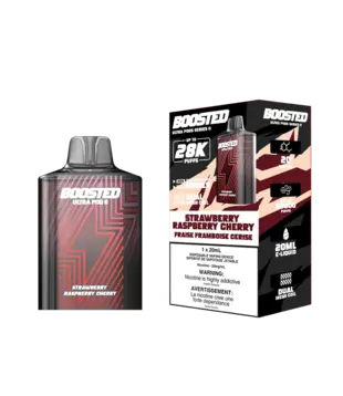 Strawberry Raspberry Cherry Boosted Ultra Pod Series II Regular Disposable Vape Pod
