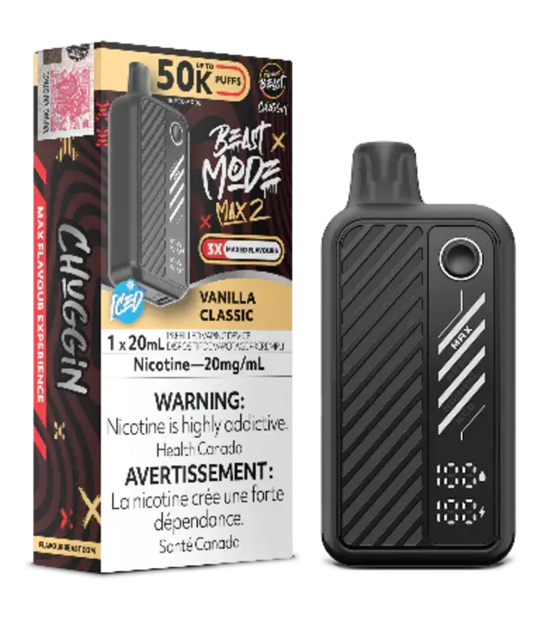 Flavour Beast Vanilla Classic Ice Flavour Beast Beast Mode Max 2 50k Rechargeable Disposable
