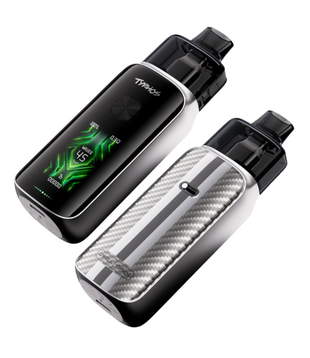 Satin Silver Uwell Typhos Pro 25w Open Pod Kit (CRC)