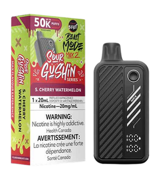 S. Cherry Watermelon Sour Gushin Flavour Beast Beast Mode Max 2 50k Rechargeable Disposable