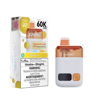 Banana Ice Capsl by Flavour Beast 60k Rechargeable Disposable