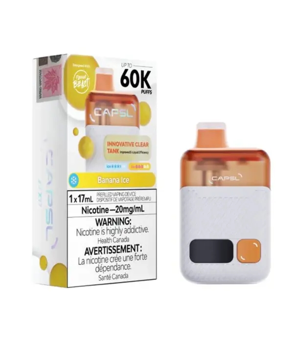 Flavour Beast Banana Ice Capsl by Flavour Beast 60k Rechargeable Disposable