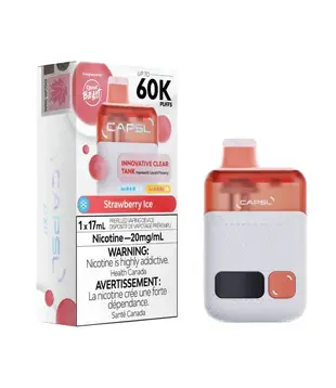 Strawberry Ice Capsl by Flavour Beast 60k Rechargeable Disposable