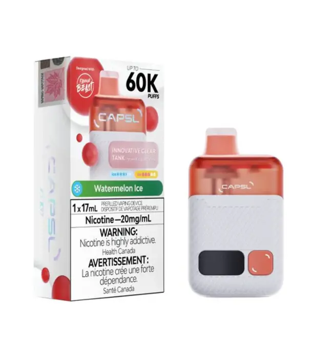 Flavour Beast Watermelon Ice Capsl by Flavour Beast 60k Rechargeable Disposable