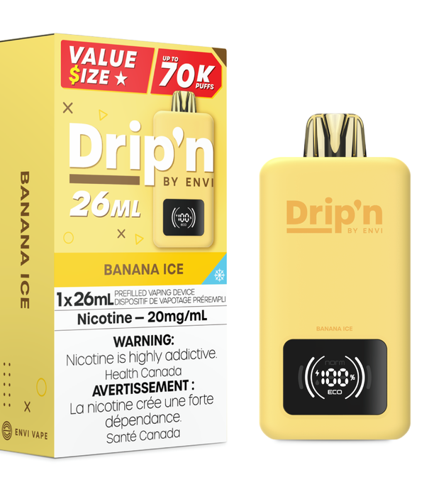 Envi Drip'n Banana Ice Drip’N by Envi 26ml 70k Rechargeable Disposable