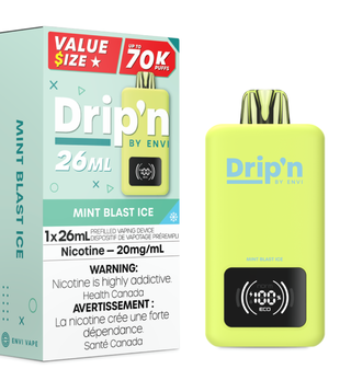 Mint Blast Ice Drip’N by Envi 26ml 70k Rechargeable Disposable
