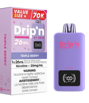 Triple Berry Drip’N by Envi 26ml 70k Rechargeable Disposable