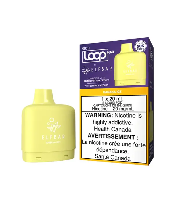 STLTH Banana Ice Loop Max Elfbar 50k Disposable Vape Pod