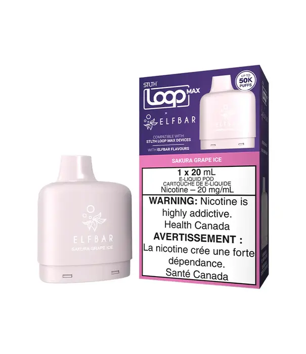 STLTH Sakura Grape Ice STLTH Loop Max Elfbar 50k Disposable Vape Pod