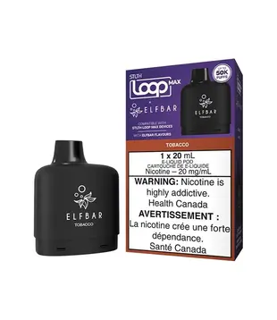 Tobacco STLTH Loop Max Elfbar 50k Disposable Vape Pod