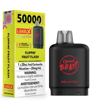 Flippin Fruit Flash Flavour Beast Level X G2 Ultra 50k Disposable Vape Pod