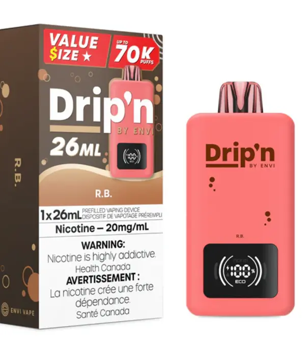 Envi Drip'n R.B. Drip’N by Envi 26ml 70k Rechargeable Disposable