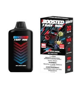 Red White Boom Boosted 7 Day 90k Disposable Vape